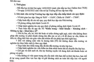 [Thông báo] Về việc sinh viên trở lại học tập tại Cao đẳng Y Hà Nội