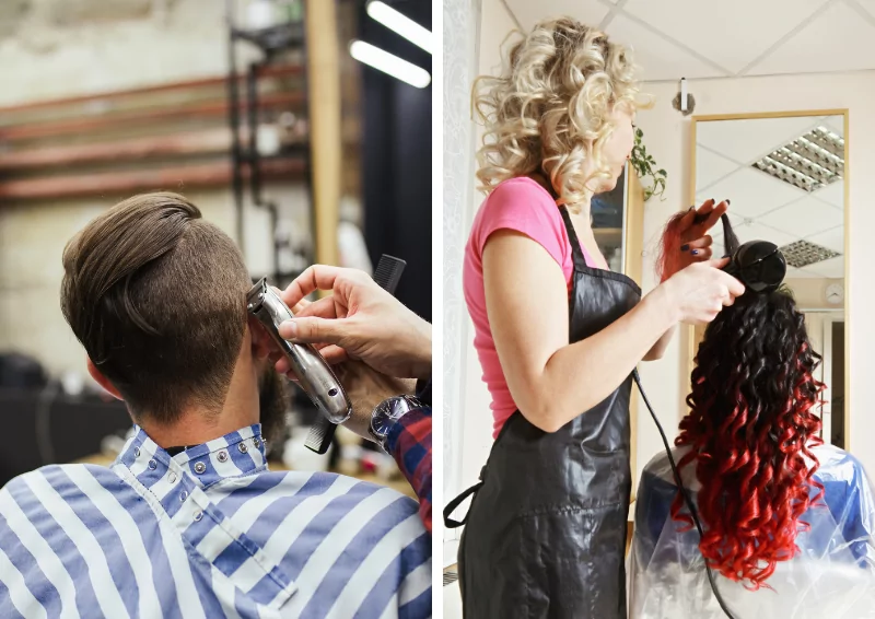 Gía thành của Barber shop có phần đắt hơn so với Hair salon