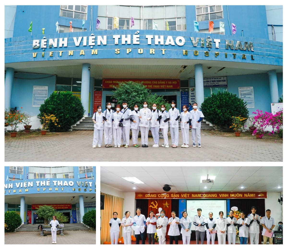 Sinh viên thực tập tại Bệnh viện Thể thao Việt Nam